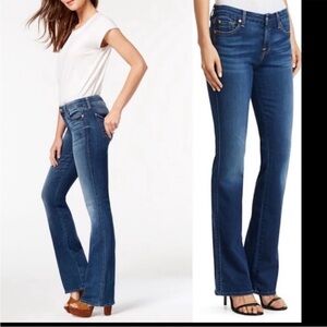 7 For All Mankind Kimmie Bootcut Denim Jeans Plus Size 32